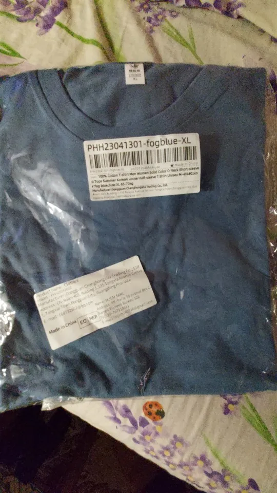 100% Cotton T-shirt Men Women Solid Color O Neck Short-sleeved Tops Summer Korean Loose Half-sleeve T Shirt Unisex M-4XL photo review