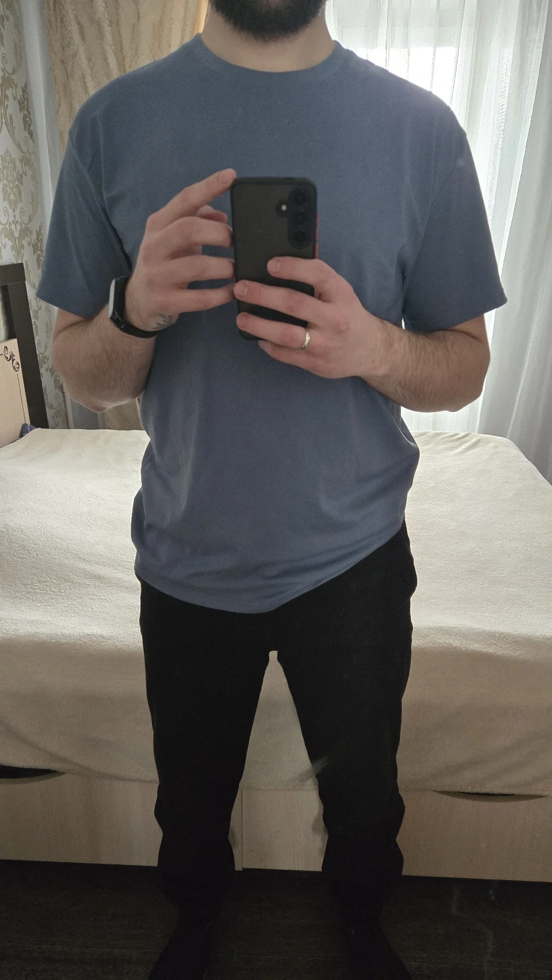 100% Cotton T-shirt Men Women Solid Color O Neck Short-sleeved Tops Summer Korean Loose Half-sleeve T Shirt Unisex M-4XL photo review