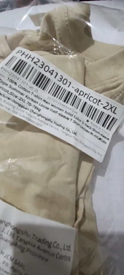 100% Cotton T-shirt Men Women Solid Color O Neck Short-sleeved Tops Summer Korean Loose Half-sleeve T Shirt Unisex M-4XL photo review