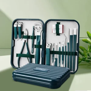 15PCS nail clipper set home full set, sharp stainless steel nail clipper high-grade ladies special pedicure nails easy to carry