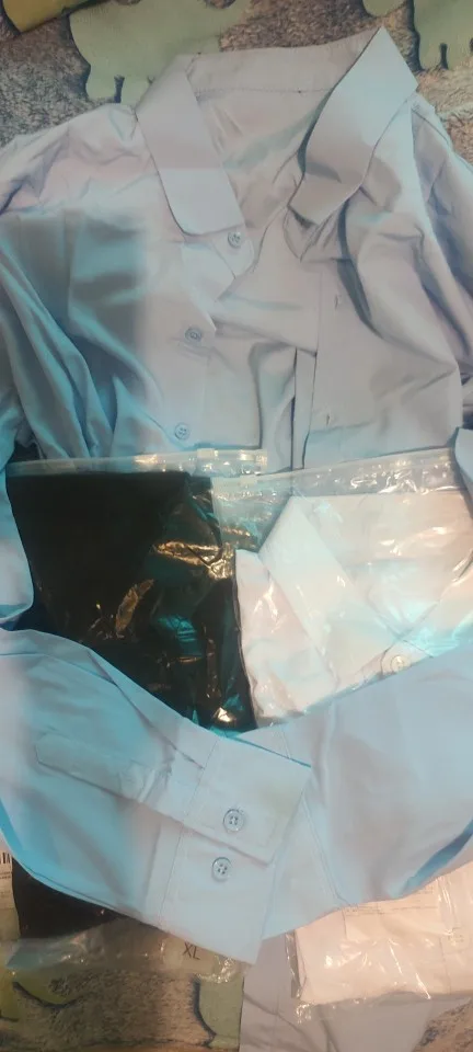 Men's Casual and Fashionable Long Sleeved Solid Color Shirt Non Ironing and Wrinkle Resistant Business Top photo review