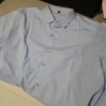 Men's Casual and Fashionable Long Sleeved Solid Color Shirt Non Ironing and Wrinkle Resistant Business Top photo review