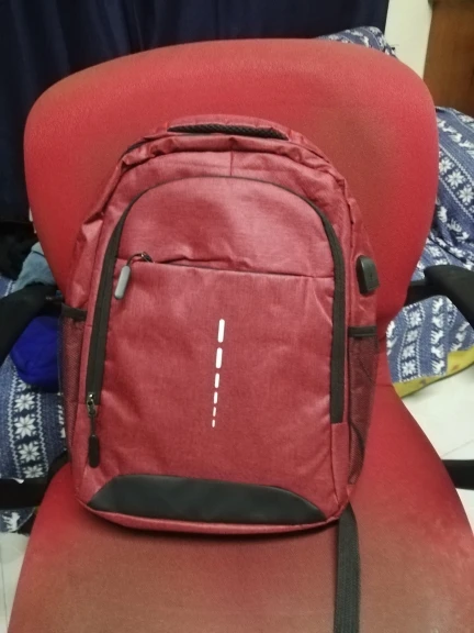 Mens BackPack LargeCapacity Simple Fashion Travel Female Student ComputerBag photo review