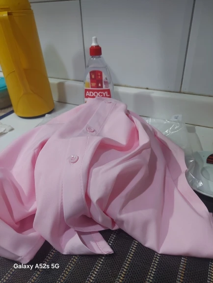 Men's Casual and Fashionable Long Sleeved Solid Color Shirt Non Ironing and Wrinkle Resistant Business Top photo review