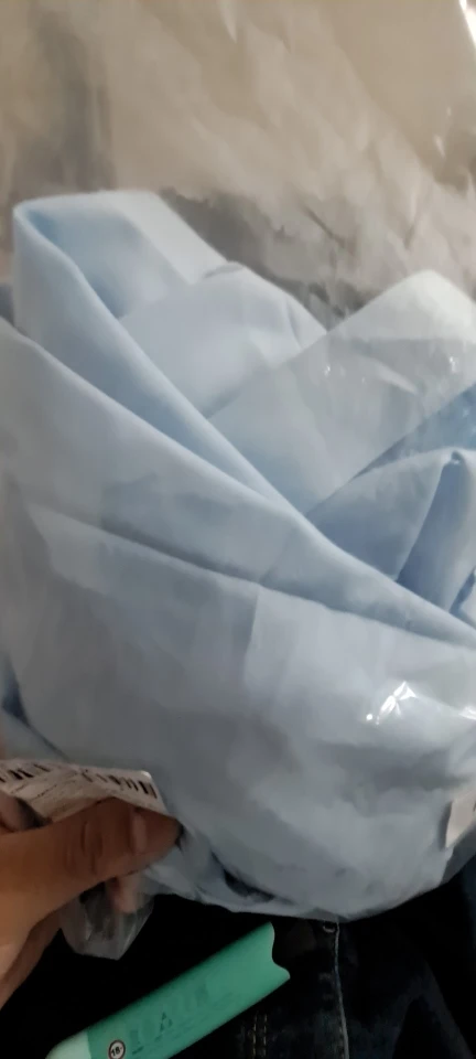 Men's Casual and Fashionable Long Sleeved Solid Color Shirt Non Ironing and Wrinkle Resistant Business Top photo review