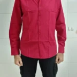 Men's Casual and Fashionable Long Sleeved Solid Color Shirt Non Ironing and Wrinkle Resistant Business Top photo review