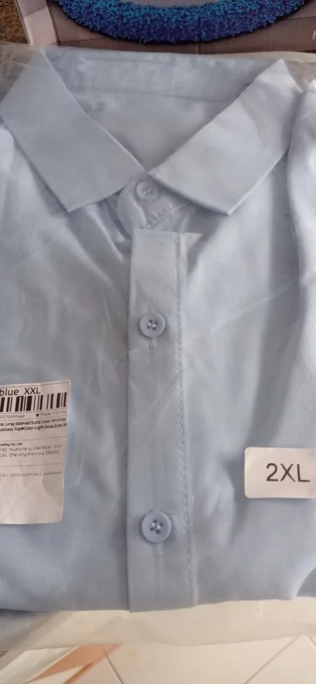 Men's Casual and Fashionable Long Sleeved Solid Color Shirt Non Ironing and Wrinkle Resistant Business Top photo review