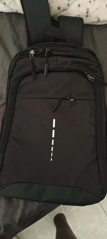 Mens BackPack LargeCapacity Simple Fashion Travel Female Student ComputerBag photo review