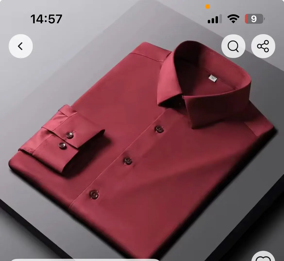 Men's Casual and Fashionable Long Sleeved Solid Color Shirt Non Ironing and Wrinkle Resistant Business Top photo review