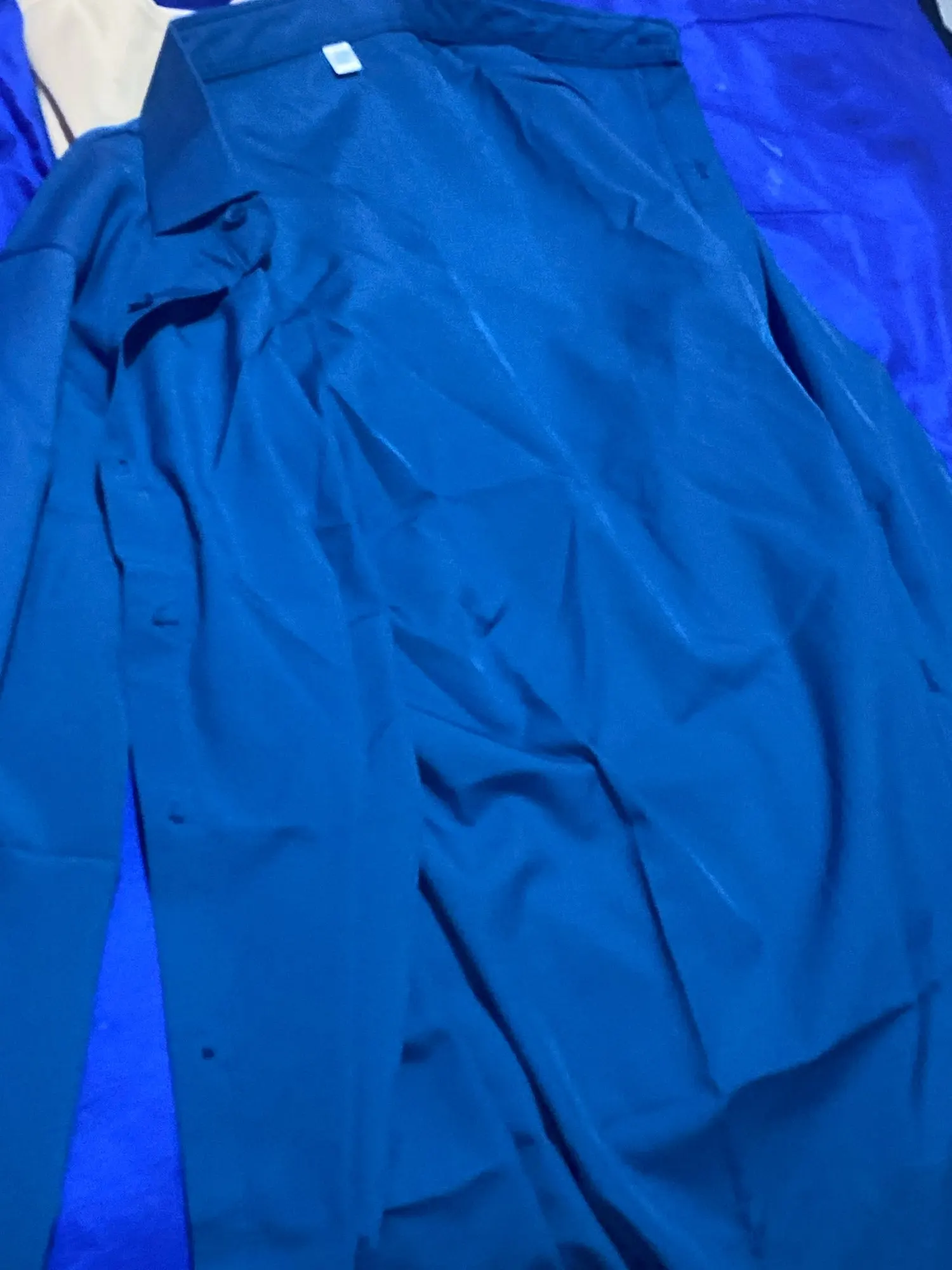 Men's Casual and Fashionable Long Sleeved Solid Color Shirt Non Ironing and Wrinkle Resistant Business Top photo review