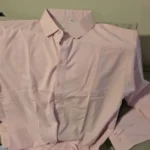 Men's Casual and Fashionable Long Sleeved Solid Color Shirt Non Ironing and Wrinkle Resistant Business Top photo review