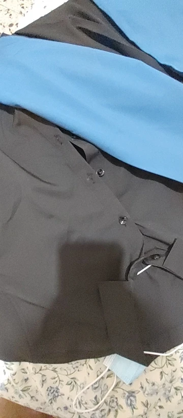 Men's Casual and Fashionable Long Sleeved Solid Color Shirt Non Ironing and Wrinkle Resistant Business Top photo review