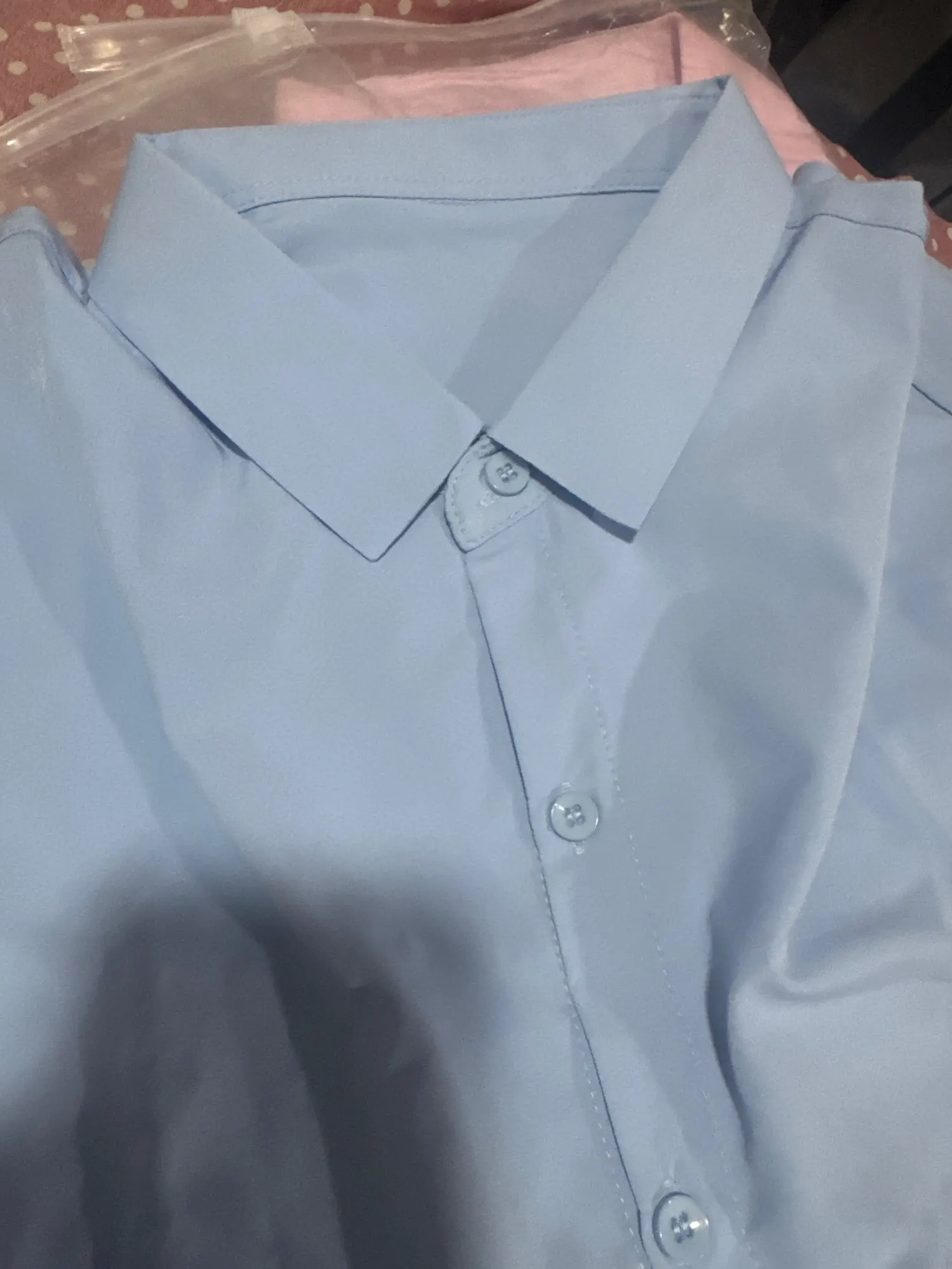 Men's Casual and Fashionable Long Sleeved Solid Color Shirt Non Ironing and Wrinkle Resistant Business Top photo review