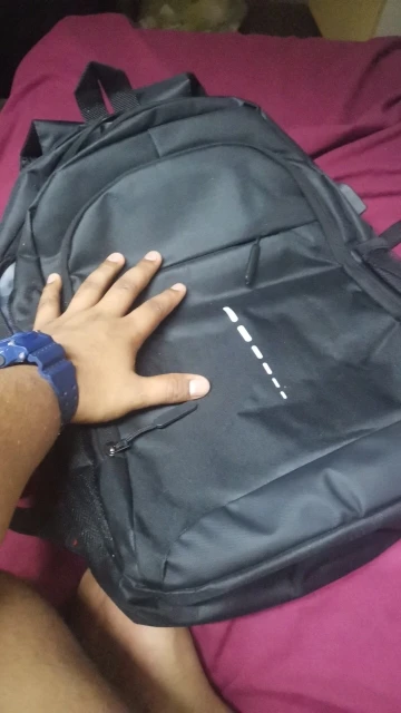 Mens BackPack LargeCapacity Simple Fashion Travel Female Student ComputerBag photo review