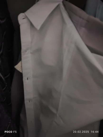 Men's Casual and Fashionable Long Sleeved Solid Color Shirt Non Ironing and Wrinkle Resistant Business Top photo review