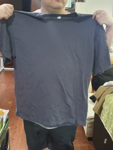 240gsm Heavy Oversized Plain T-Shirt for Men Summer HighQualtity Short Sleeve Tee 100%cotton Solid Color Trendy Casual white Top photo review